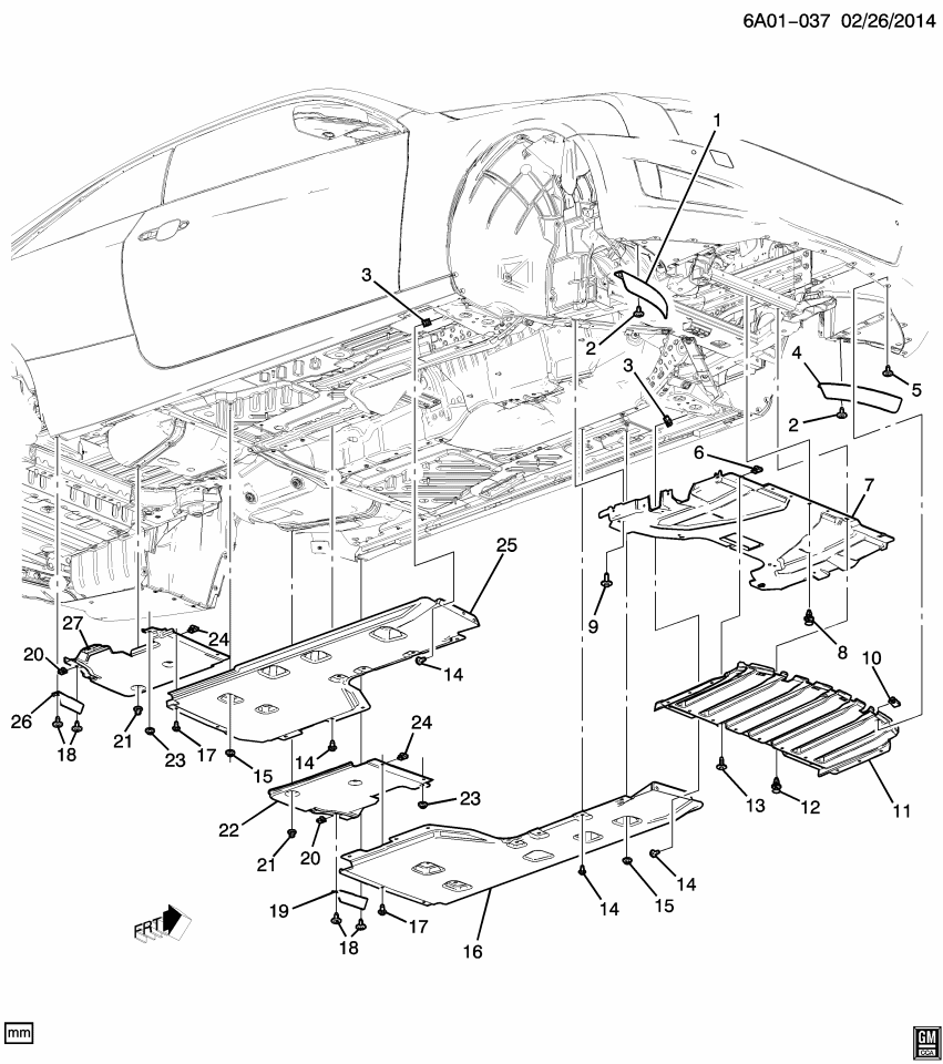 GM 23483126 Deflector Assembly, Front Tire Front Air