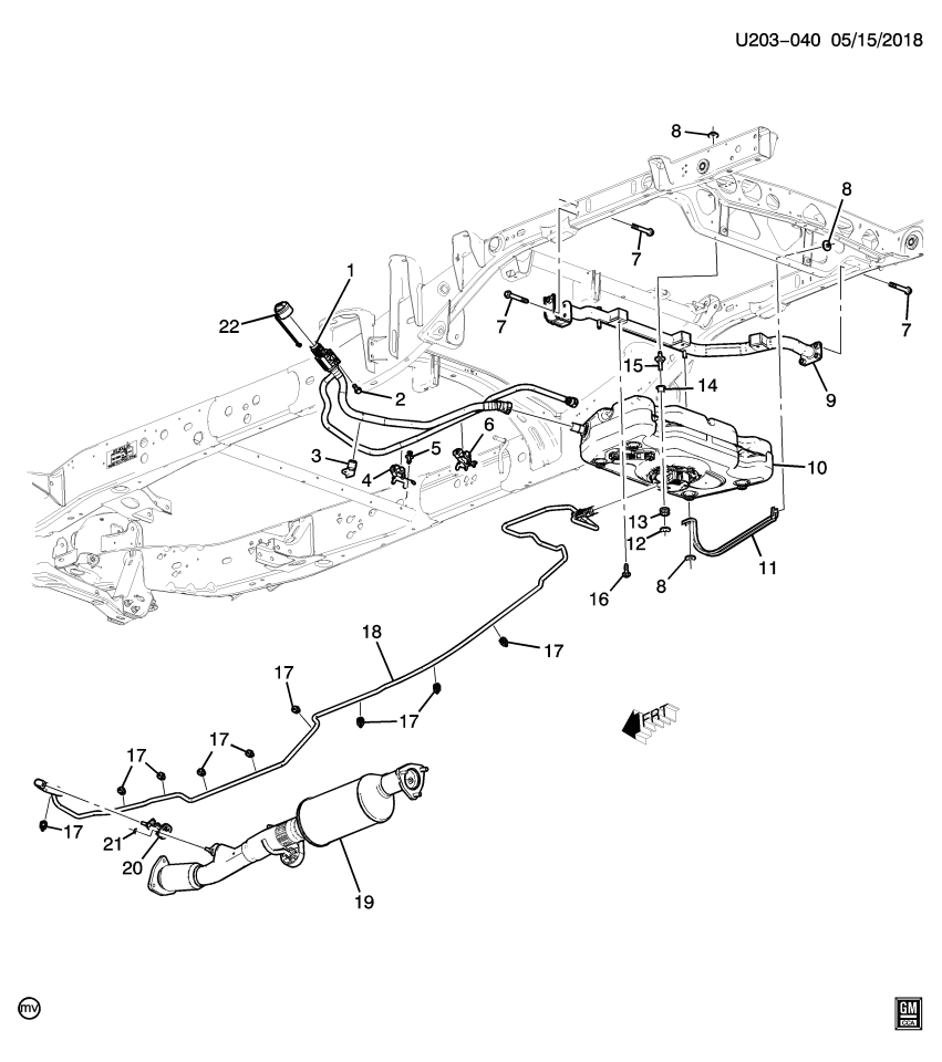 GM 84228068 Pipe Assembly, Emission Reduction Fluid Tank Filler