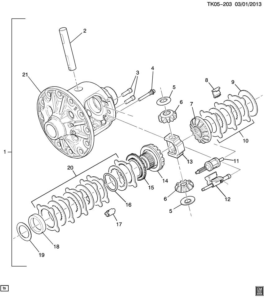 GM 85106133 Gear Kit, Diff Si & Pinion
