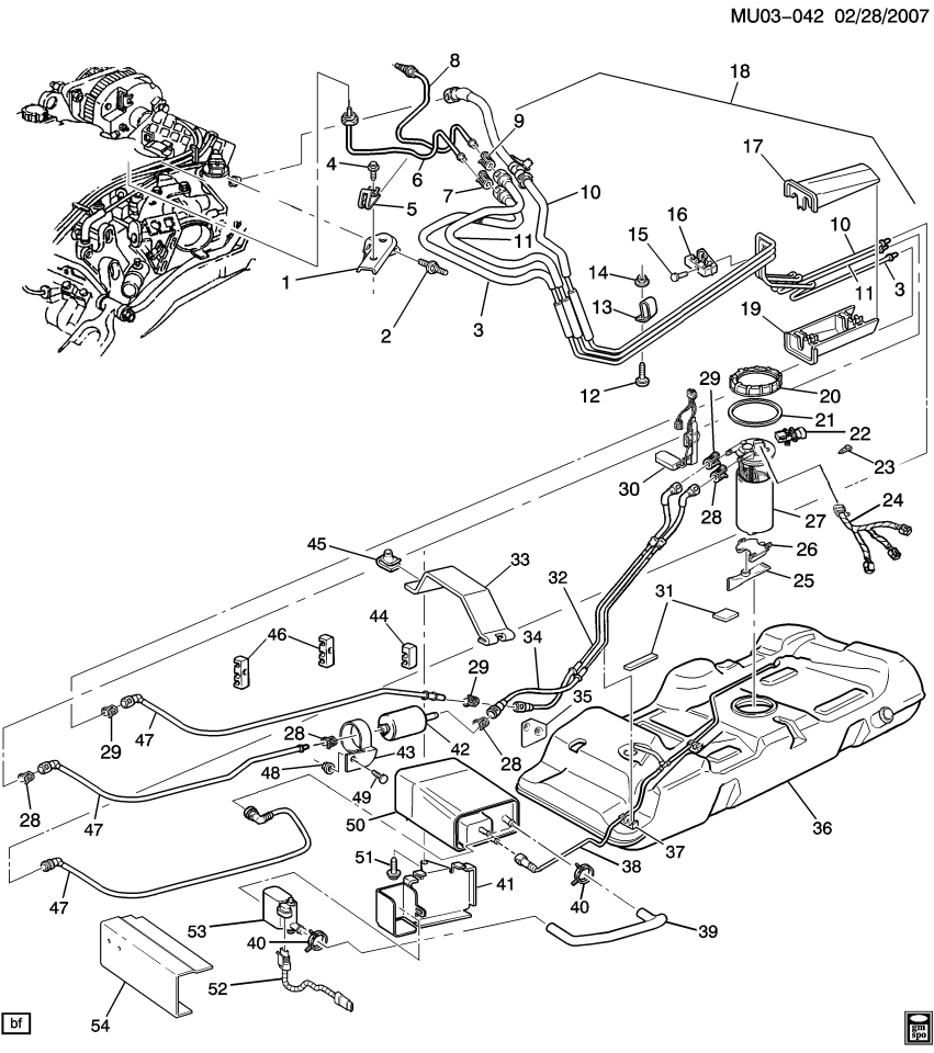 GM 10282870 Pipe Assembly, Fuel Feed Rear