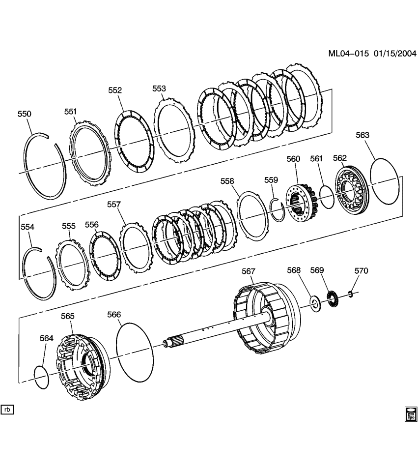 GM 24229801 Plate Kit, Fwd Clutch