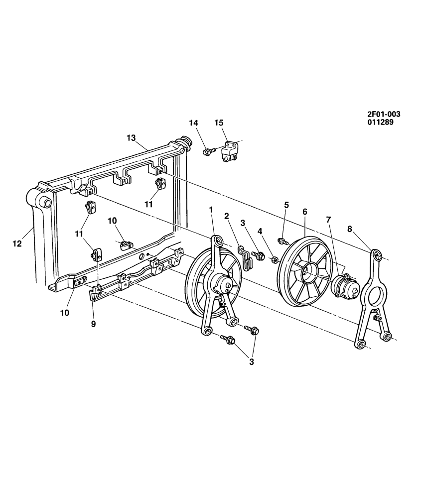 GM 10055083 Bracket, Engine Coolant Fan