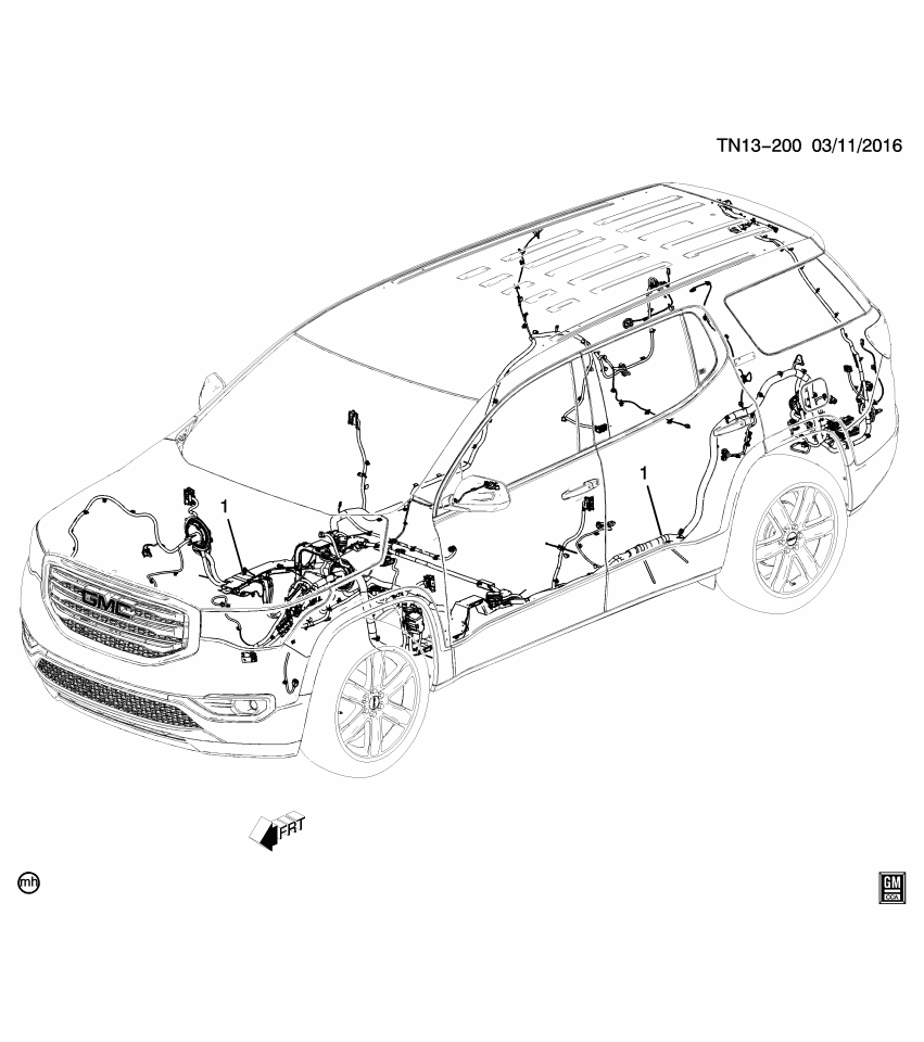 GM 84219782 Harness Assembly, Body Wiring