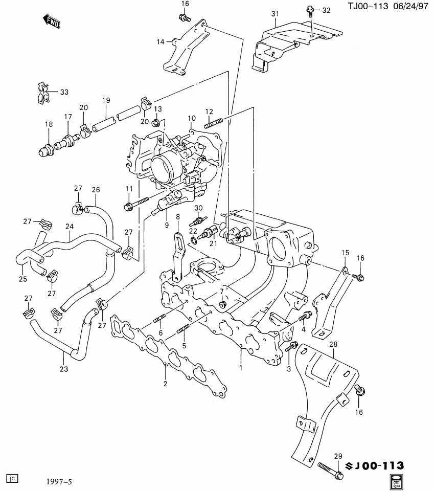 GM 96068550 Stud,Throttle Body