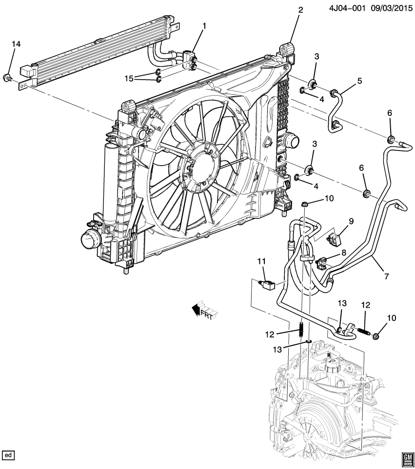 GM 95383807 Pipe Assembly, Trans Fluid Cooler Inlet & Outlet
