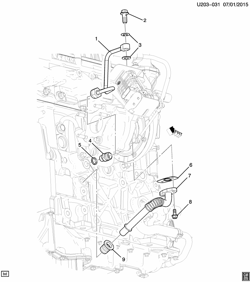 GM 55499874 Washer, Turbo Oil Feed Pipe