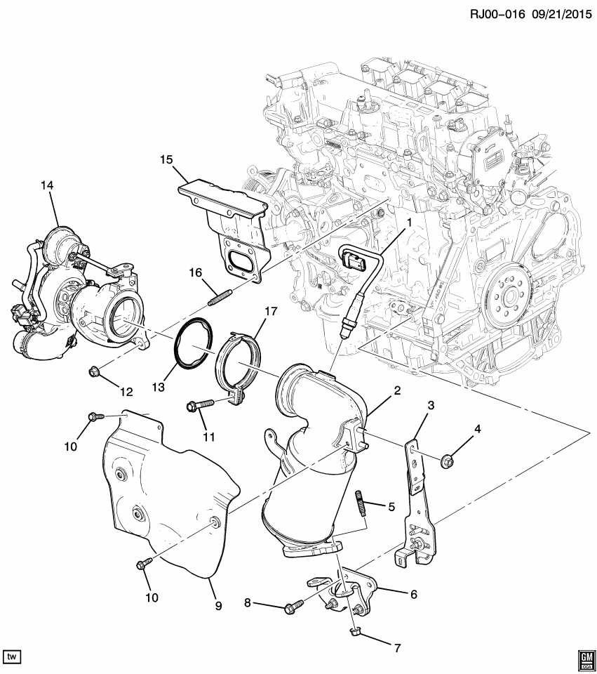 GM 25202346 Turbocharger Assembly, Cmpr Air Int