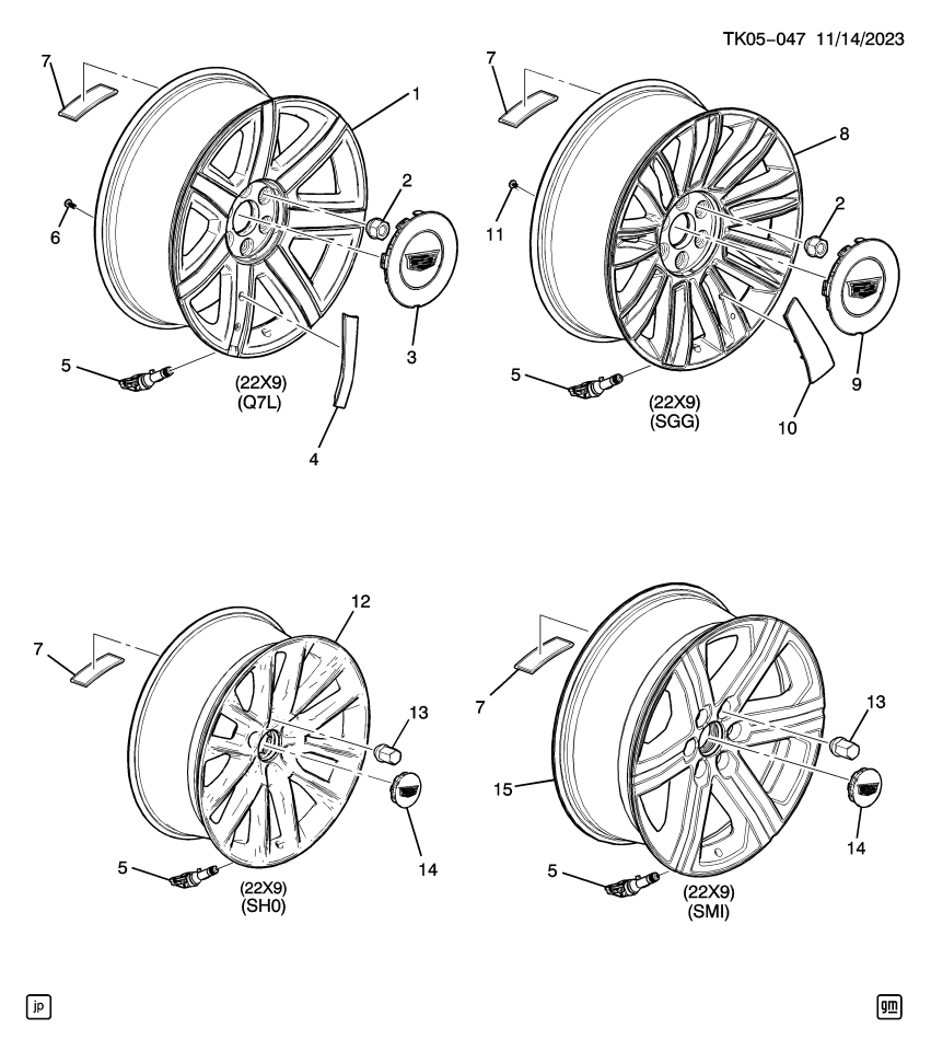 GM 84497730 Wheel Rim, Frt & Rr