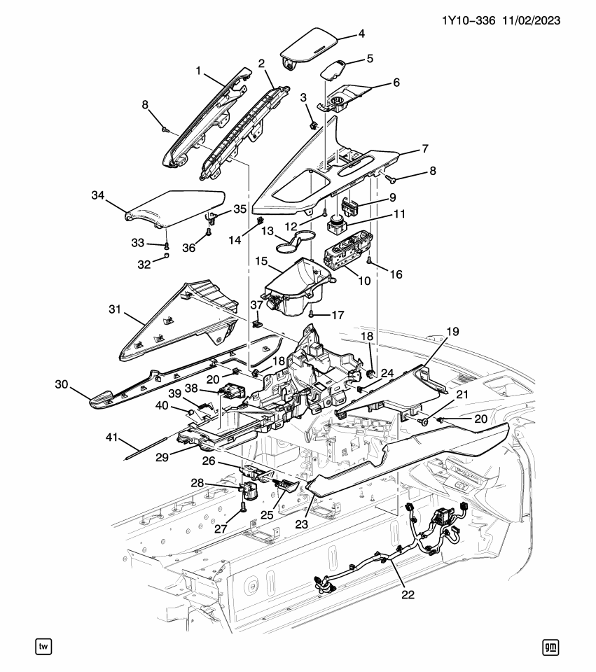 GM 84920290 Harness Assembly, F/Flr Cnsl Wrg