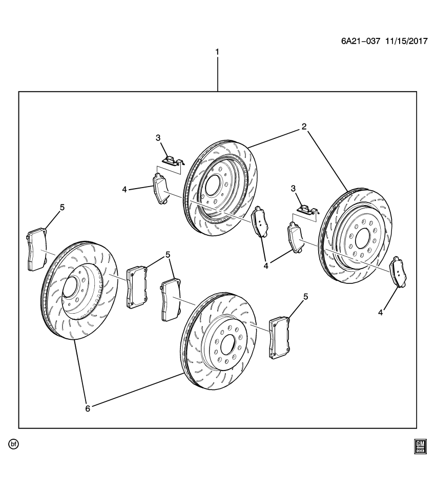 GM 23495615 Parts Pkg, Brake System (Powertrain Mod *Install 2.0)