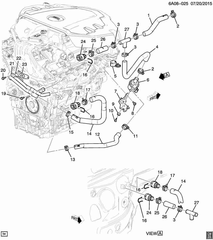 GM 84566998 Hose, Htr Otlt