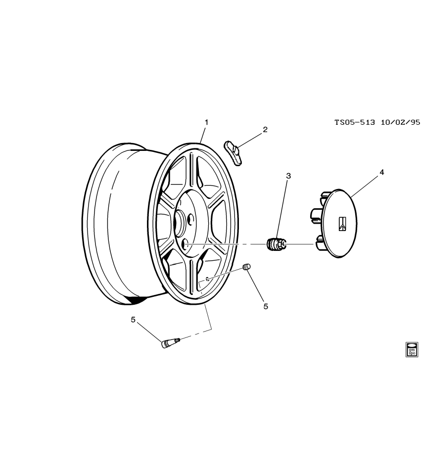 GM 9591964 Wheel Rim Assembly, 15X7