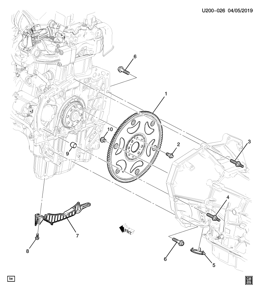 GM 55598706 Bracket, Crankshaft Position Sensor