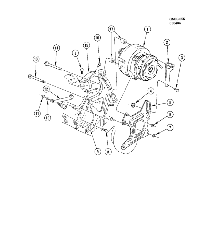 GM 22505765 Brace, A/C Compressor Rear Adjust Bracket