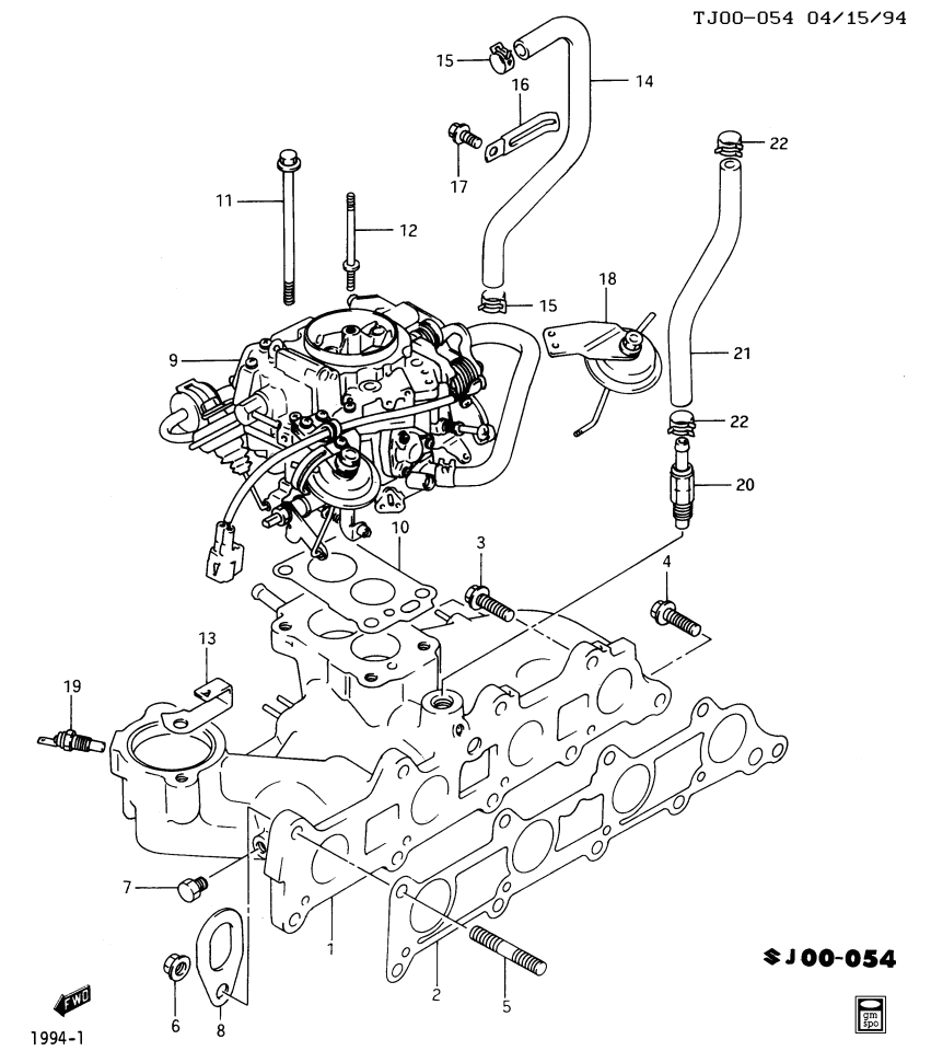 GM 96069431 Bracket,Intake Manifold