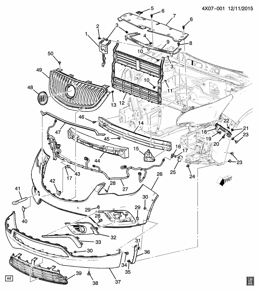 GM 23377240 Insert Assembly, Front Fog Lamp Bezel
