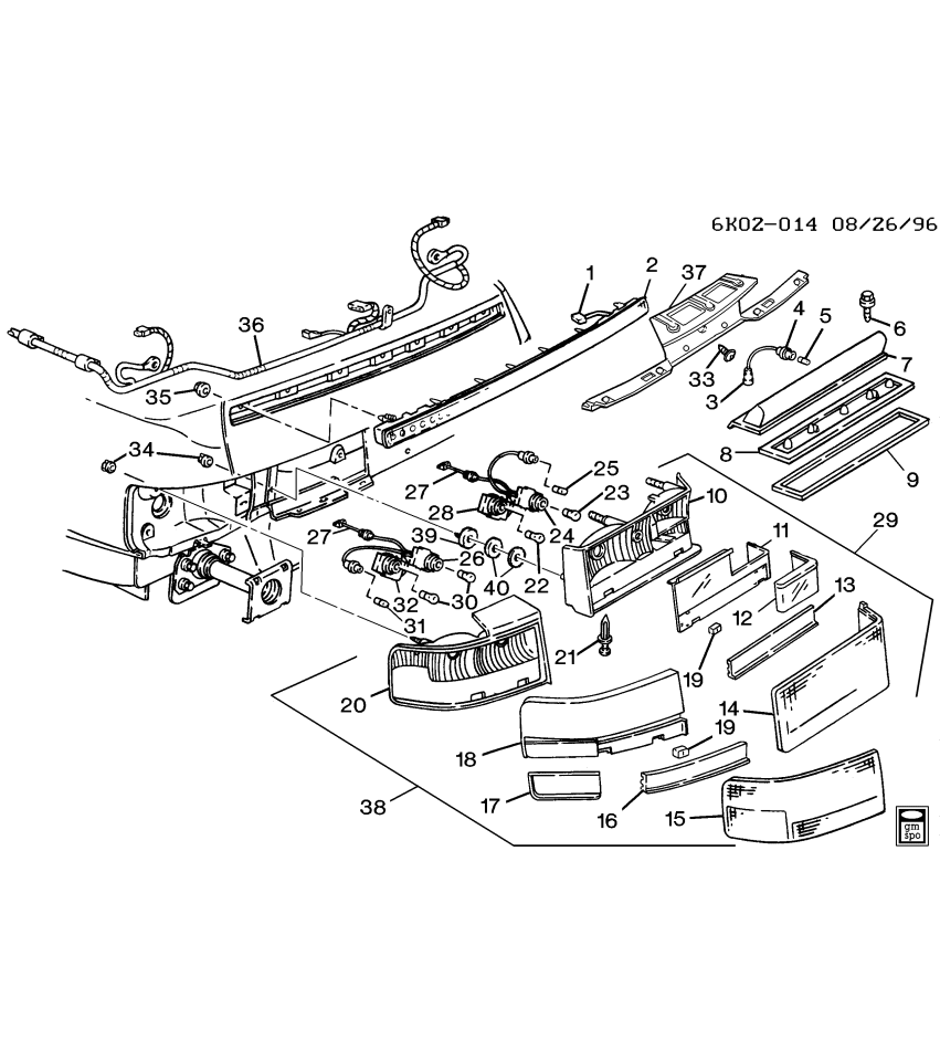 GM 16517987 LAMP, Rear License Lamp