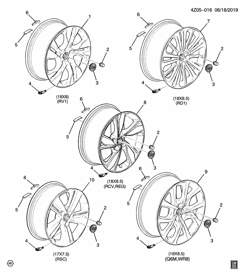 GM 39098760 Alu Wheel Rim 18X8.5 Bcd115X5