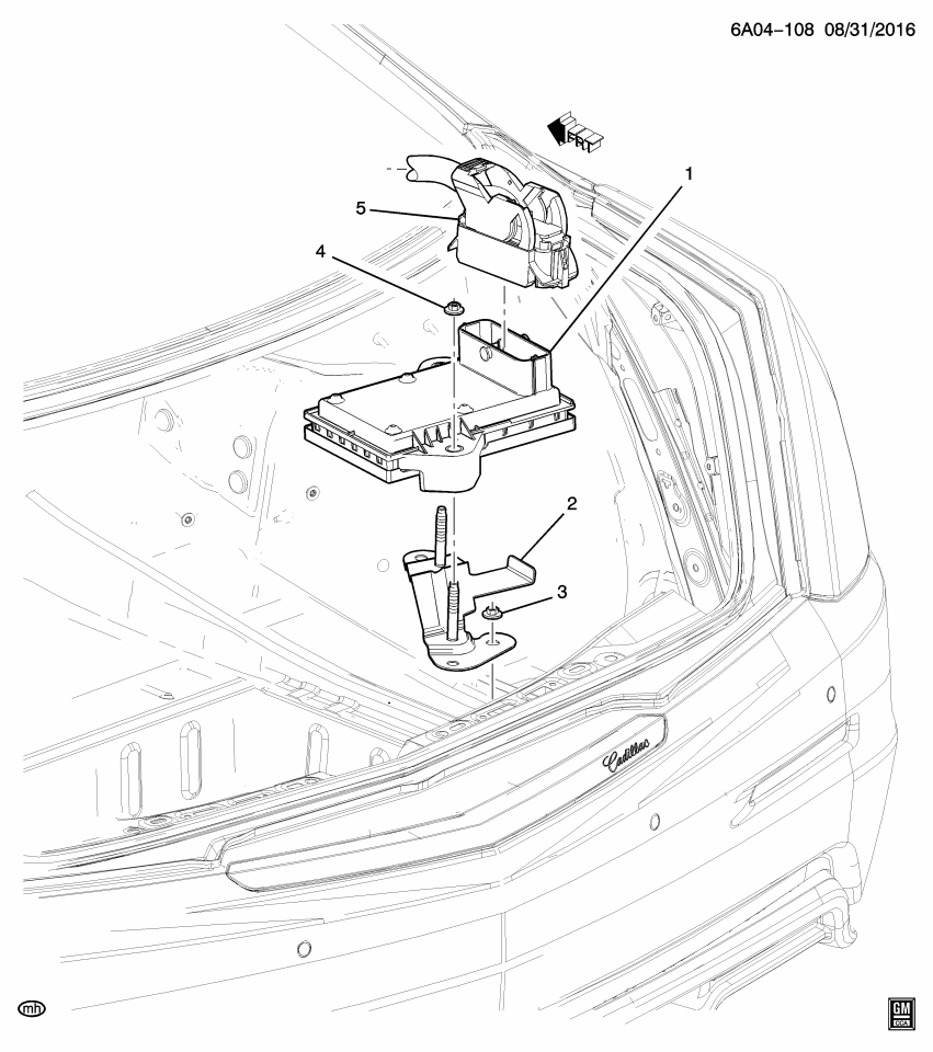 GM 23482458 Bracket Assembly, Chassis Control Module