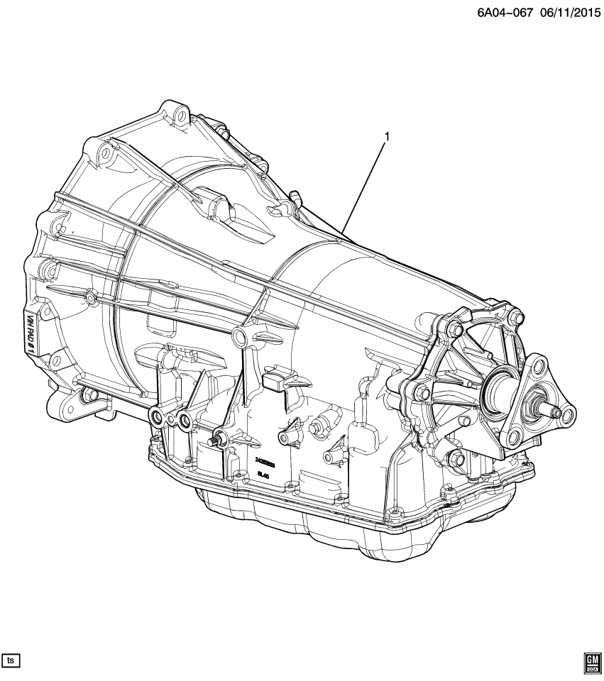 GM 24259400 Transmission Assembly, Auto (6Tal)