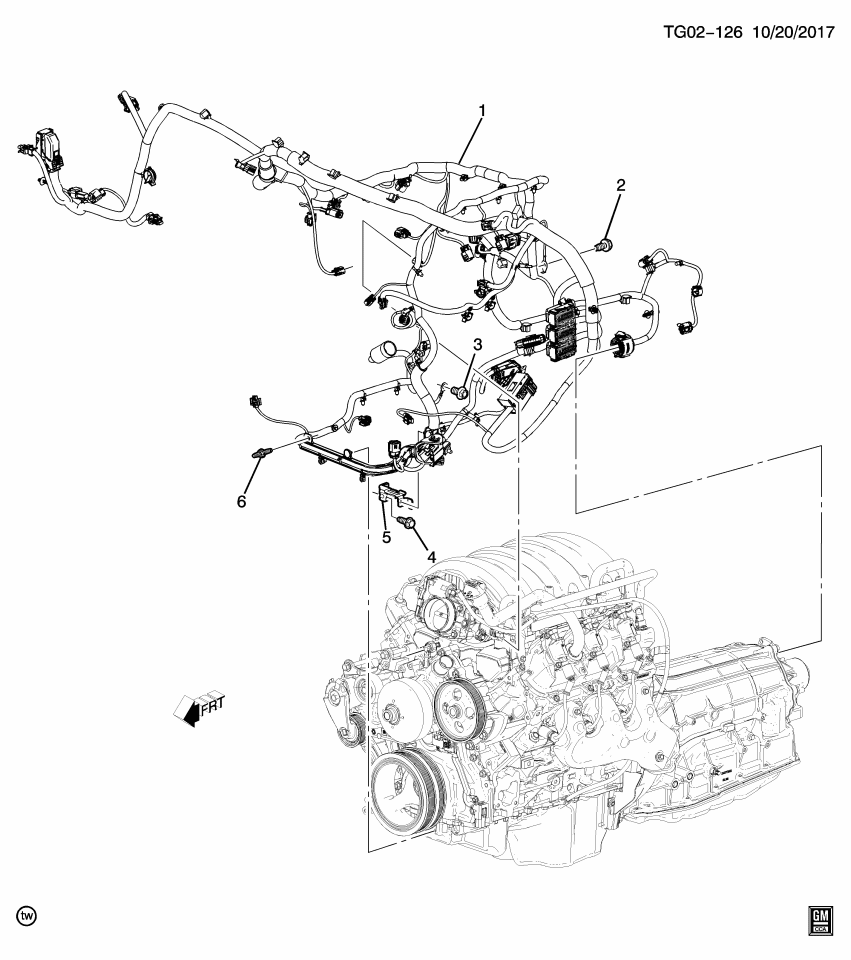 GM 84187203 Bracket, Eng Wrg Harn Brkt