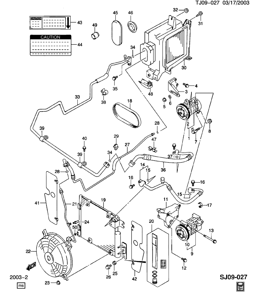 GM 30027673 HOSE, A/C Evaporator Core Housing
