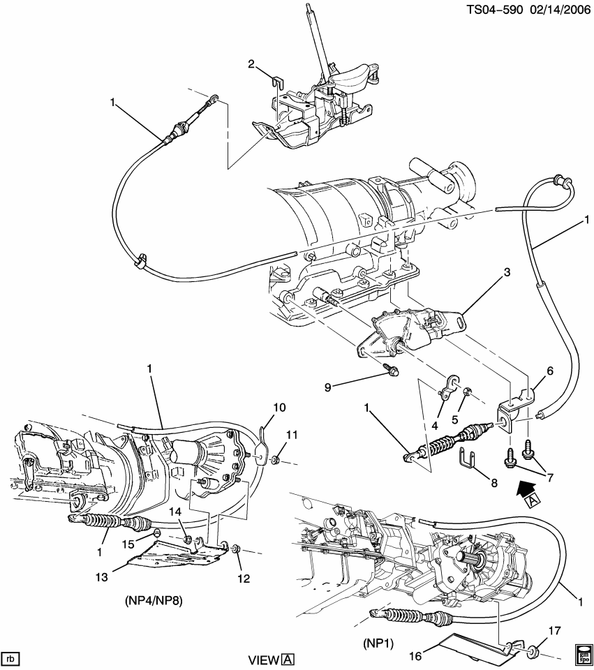 GM 15006649 CLIP, Transmission Shift Control Cable