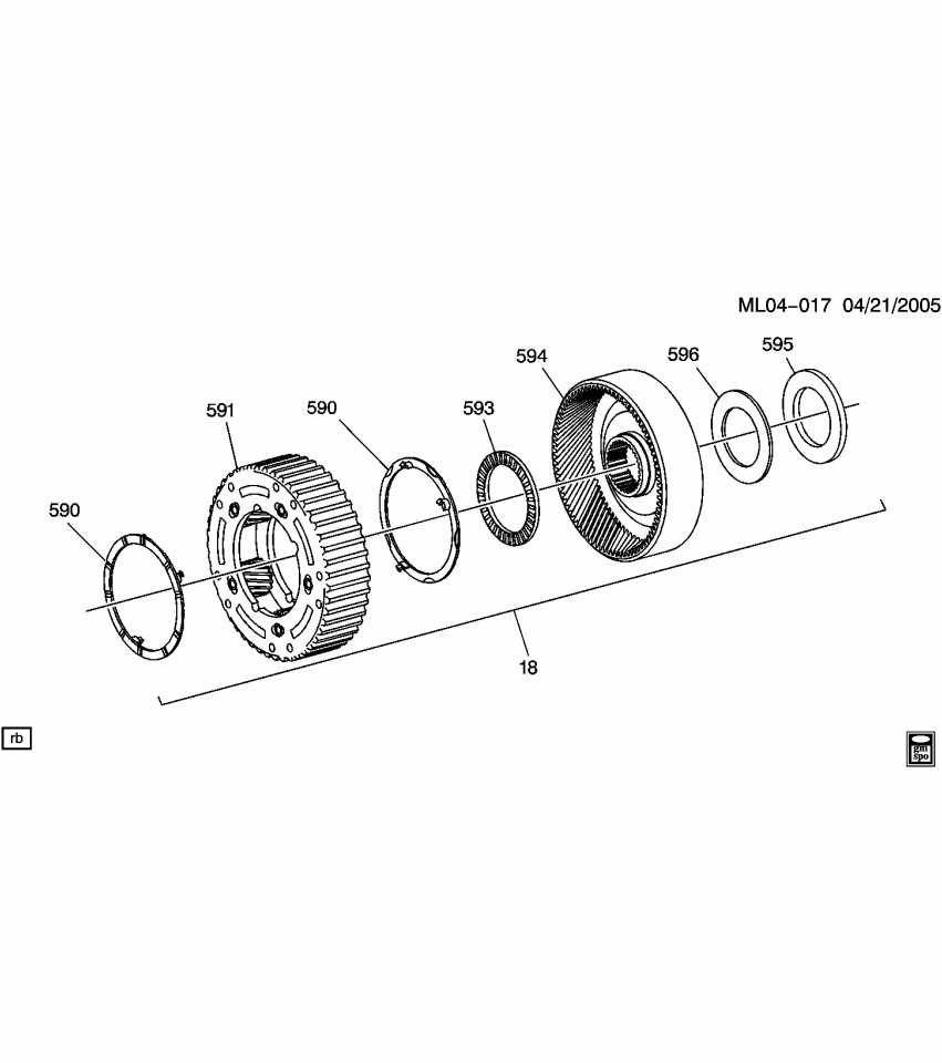 GM 24236364 Gear-1-2-Rev Internal