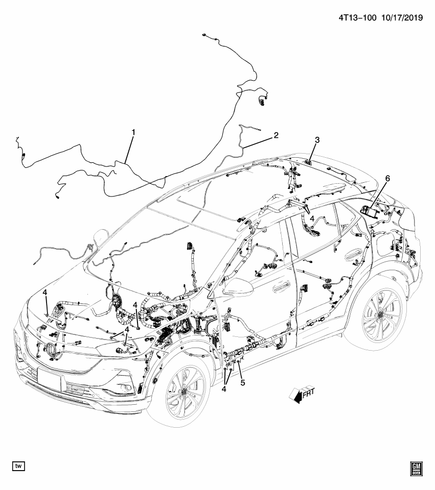 GM 42846337 HARNESS ASM-BODY WRG
