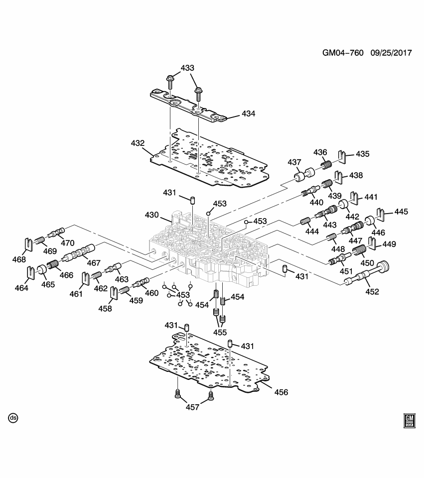 GM 24288511 Plate Assembly, Control Valve Body Spacer (Non, Etrs) (Vb, To, Sb)