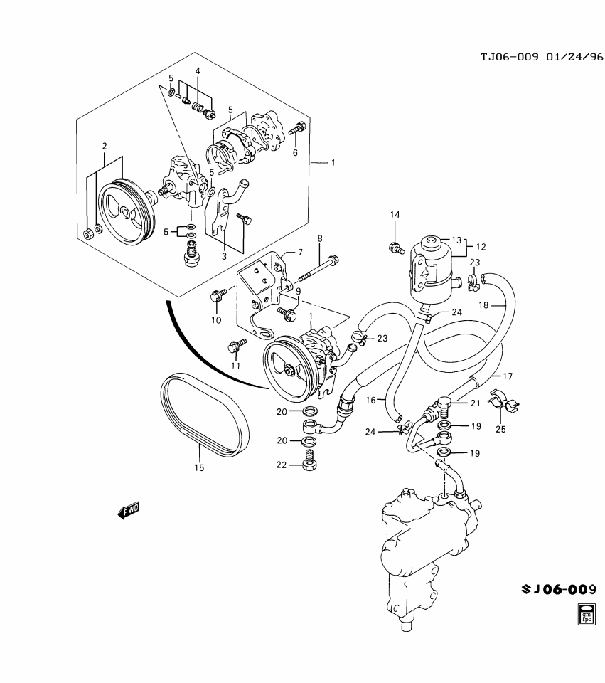 GM 30008703 CLAMP, Hydraulic Steering Pump Pipe
