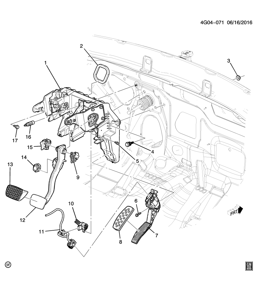 GM 23401111 Retainer, Brake Pedal