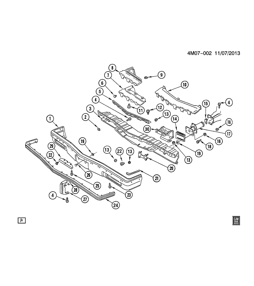 GM 25505286 Cushion Assembly, Front Bumper