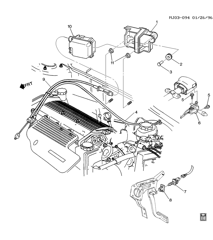 GM 22635422 Plug, Cruise Control Servo Bracket Bolt Hole
