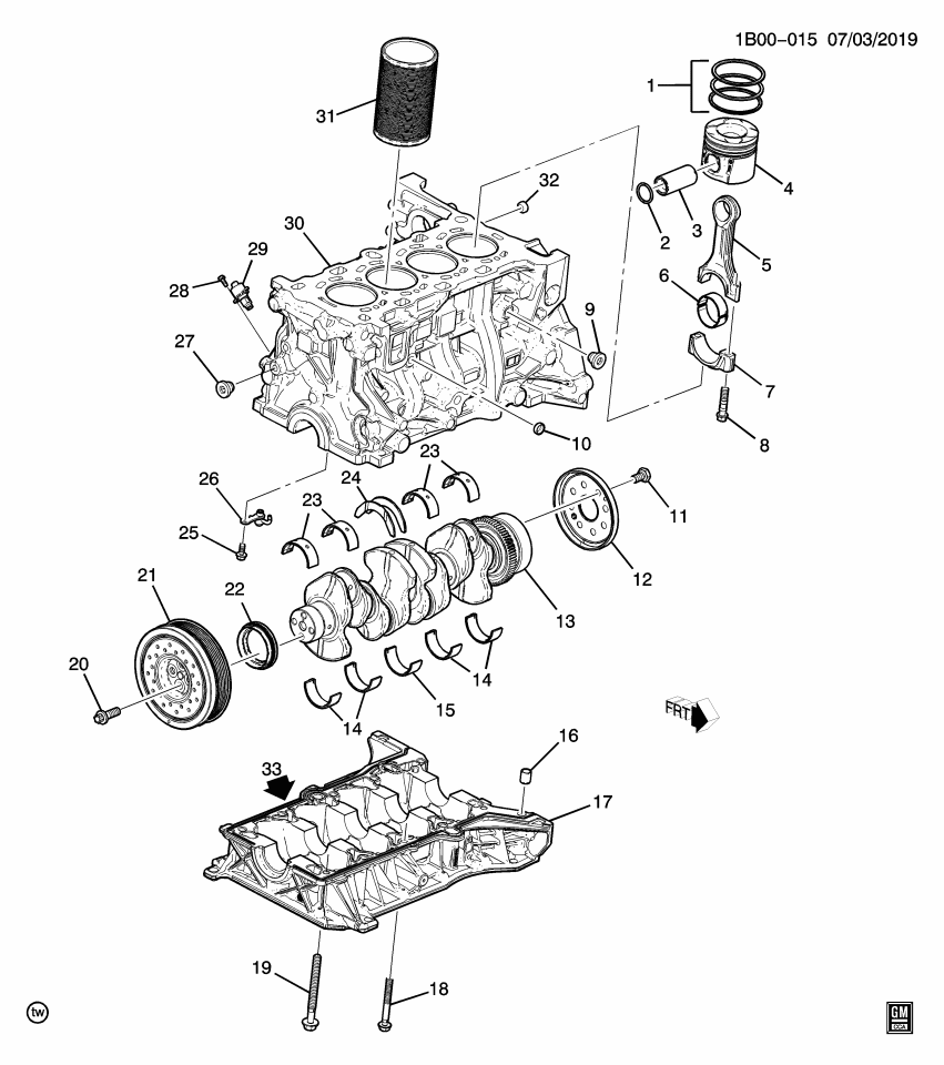 GM 55492292 Nozzle Assembly, Piston Oil