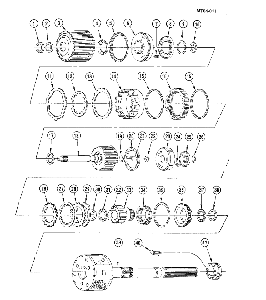 GM 96040078 Bearing Unit, Trans Sun Gear Thrust