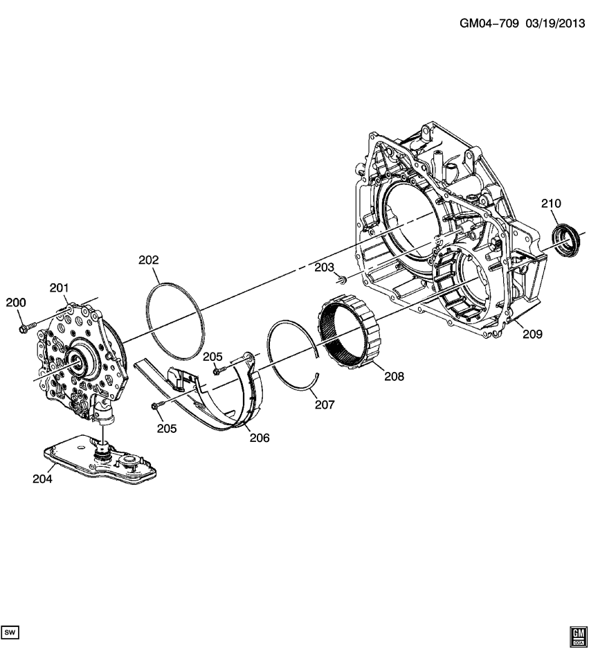 GM 24262953 Housing Assembly, T/Cv (W/ Fluid Pump)
