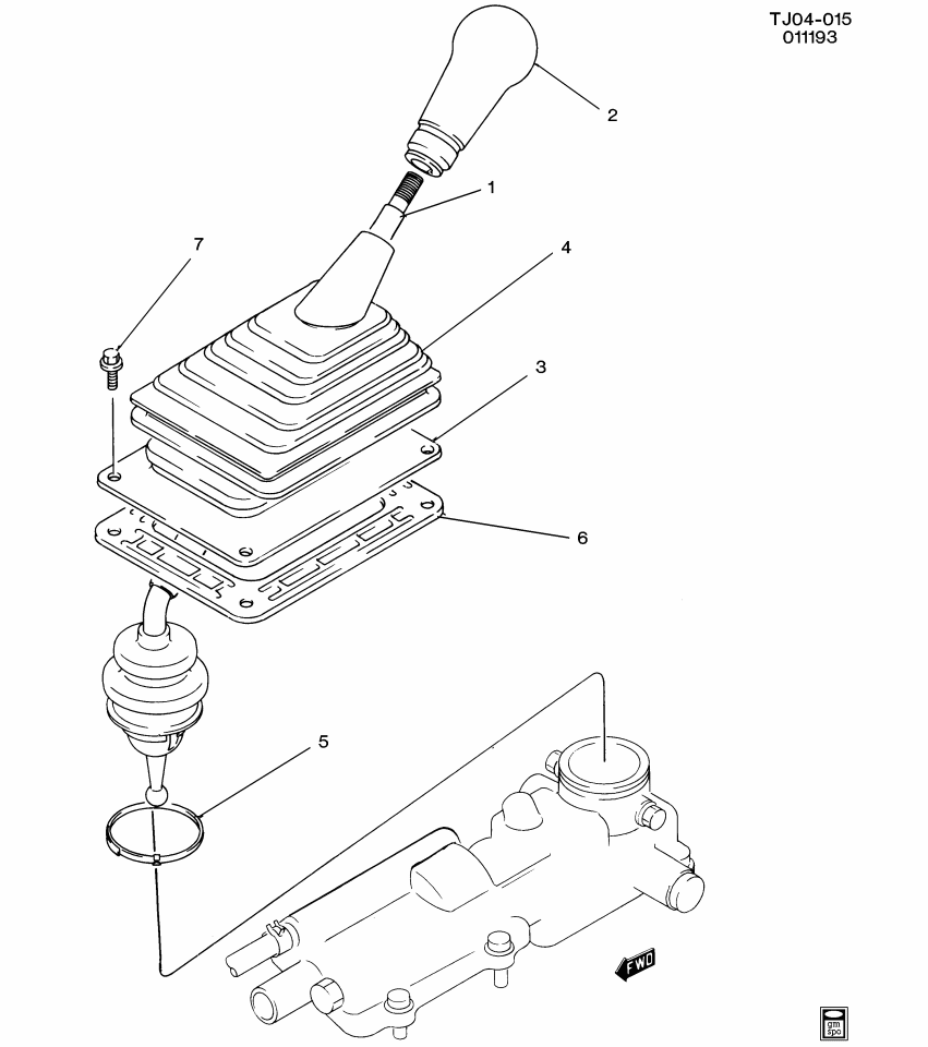 GM 96062612 Retainer,Manual Transmission Control Lever Boot