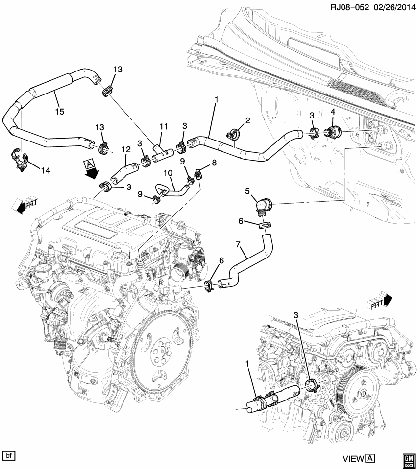 GM 95078633 Connector Assembly, Heater Inlet & Outlet Hose