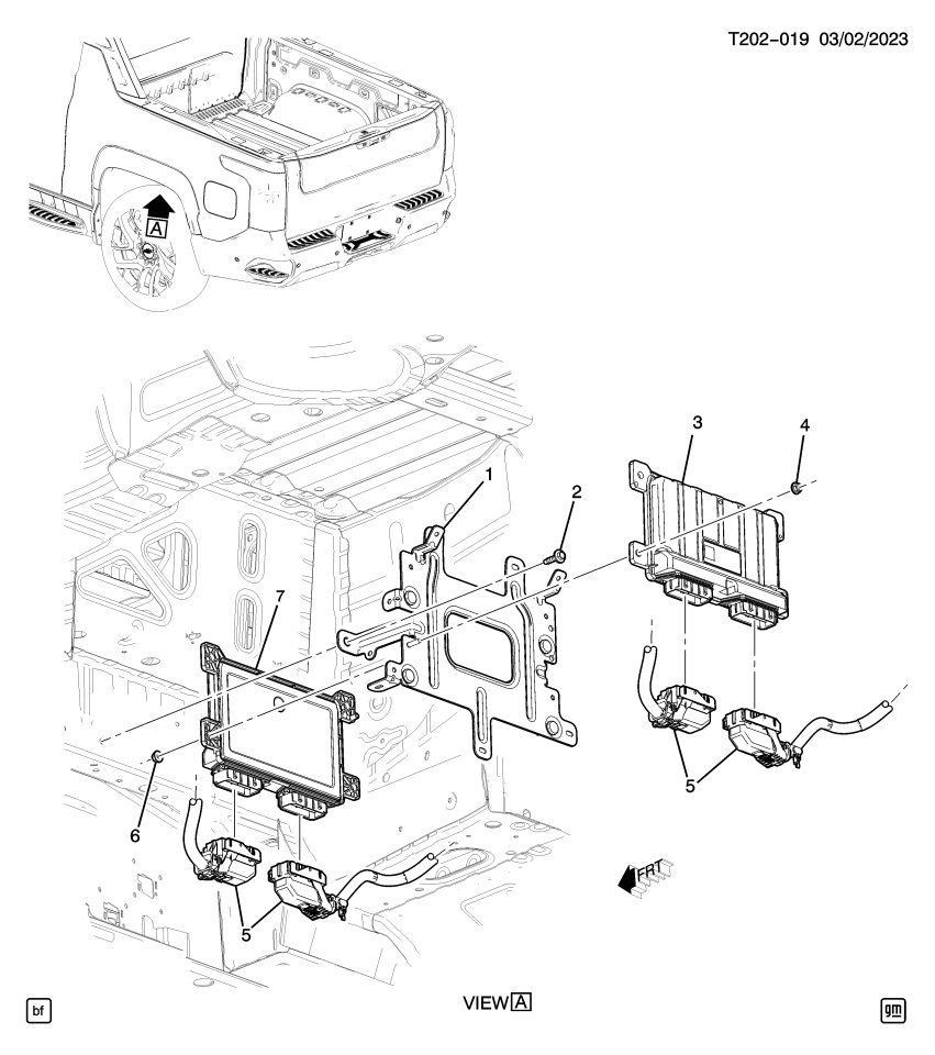 GM 86551635 BRACKET ASM-HYBRID PWRT CONT 2 MDL