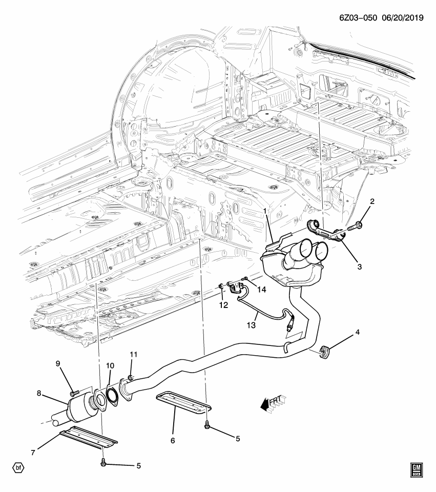 GM 84904707 Muffler Assembly, Exh (W/ Exh Pipe)
