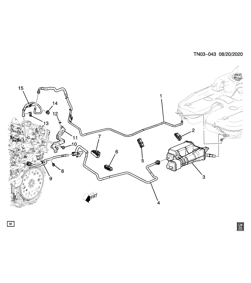 GM 84681986 Pipe, Fuel Feed