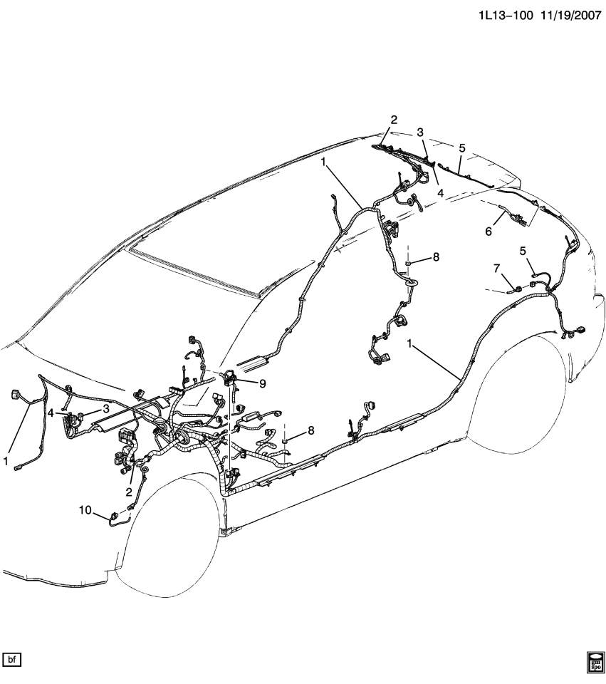 GM 10364649 Retainer, Body Wiring Harness Clip (Push In)