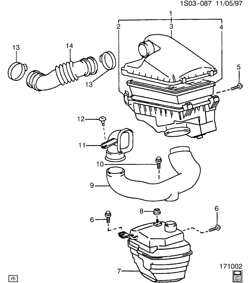 GM 94856887 Cover,Air Cleaner Housing