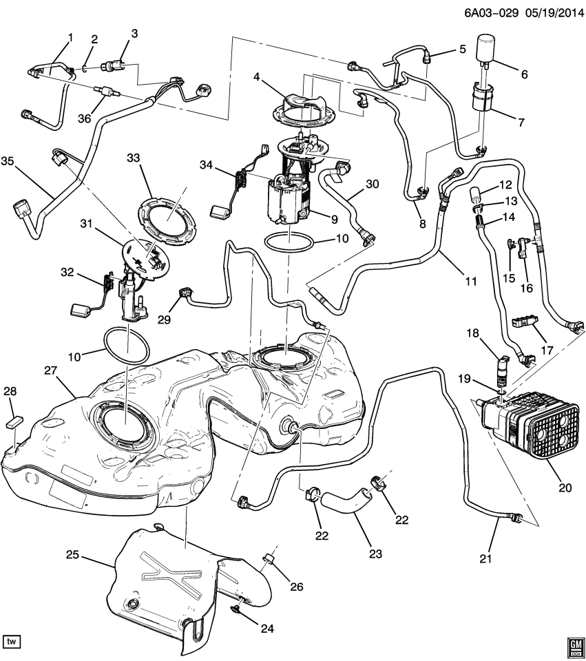 GM 23189394 Pipe, Fuel Feed