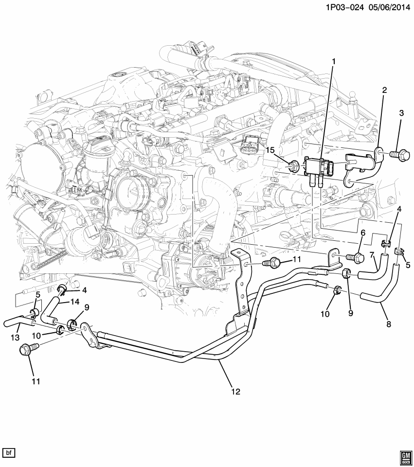 GM 12855089 Bolt,Pcv Tube