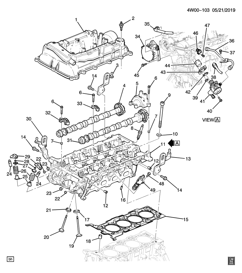 GM 55595873 Seal Assembly, Int Vlv Stem Oil