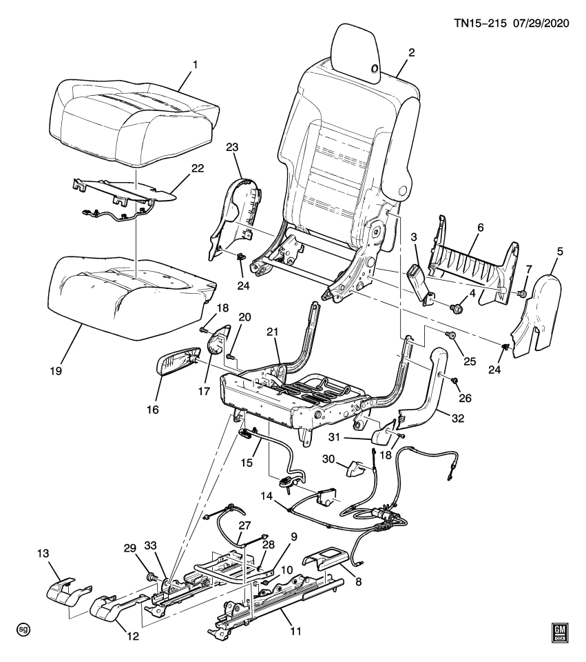 GM 84572139 Buckle Kit, R/Seat Belt *Cocoa