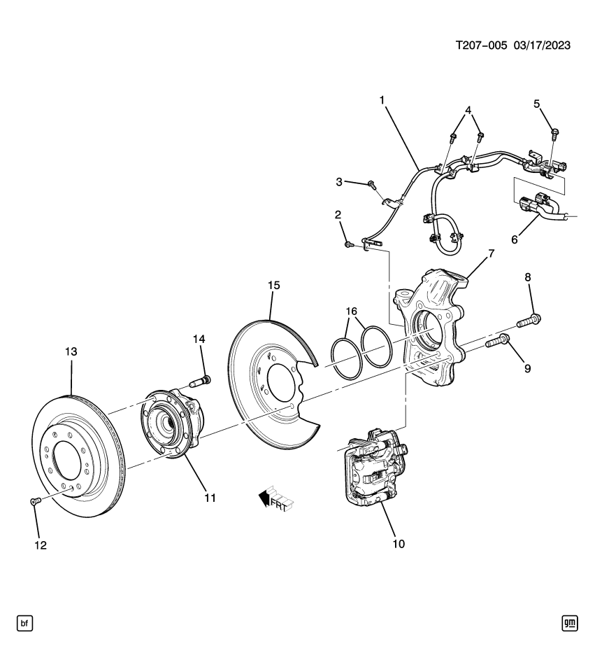 GM 86532831 KNUCKLE ASM-RR SUSP