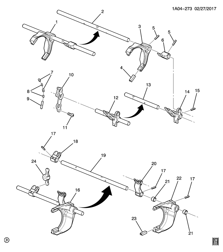 GM 24283217 Bracket, Manual Transmission Shift Lever (Kit)